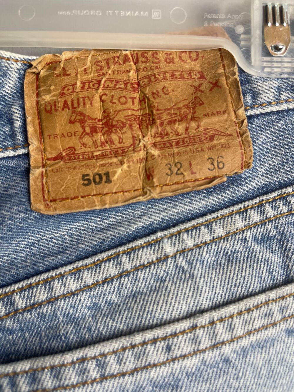 Vintage Levi's 501 Distressed Cut Off Denim Shorts Jorts [32]